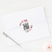 Bloem QR Code Zakelijk Ronde Sticker (Envelop)