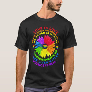 Bloem Rainbow Human Black Lives Rights Science Lg T-shirt