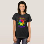 Bloem Rainbow Human Black Lives Rights Science Lg T-shirt (Voorkant volledig)