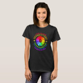 Bloem Rainbow Human Black Lives Rights Science Lg T-shirt (Voorkant volledig)