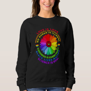 Bloem Rainbow Human Black Lives Rights Science Lg Trui