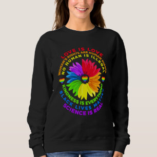Bloem Rainbow Human Black Lives Rights Science Lg Trui