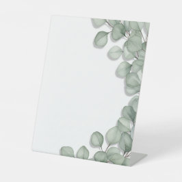 bloem reclamebord met voetstuk