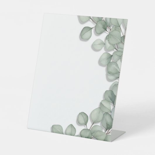 bloem reclamebord met voetstuk (Voorkant)