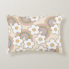 Bloem regenbogen accent kussen