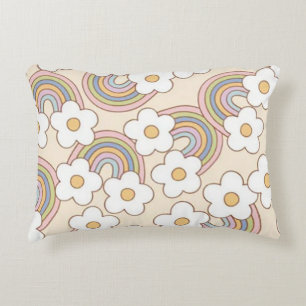 Bloem regenbogen accent kussen