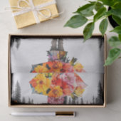 Bloem regendruppels11 tissuepapier (Geschenk)