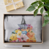 Bloem regendruppels1 tissuepapier (Geschenk)