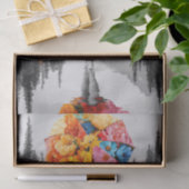 Bloem regendruppels6 tissuepapier (Geschenk)
