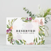 bloem reservetekst voor familie enz. bewerkbare te kaart (Staand voorkant)