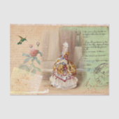  Bloem Rococo Lady Tissue Papier (Voorkant)