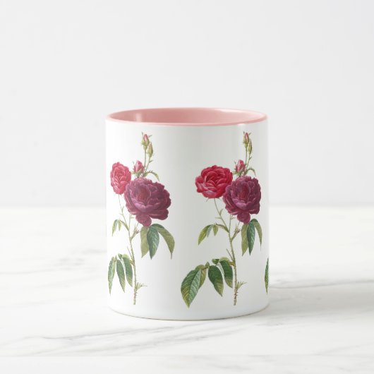 Bloem Rode rozenbloesem  Mok (Midden)