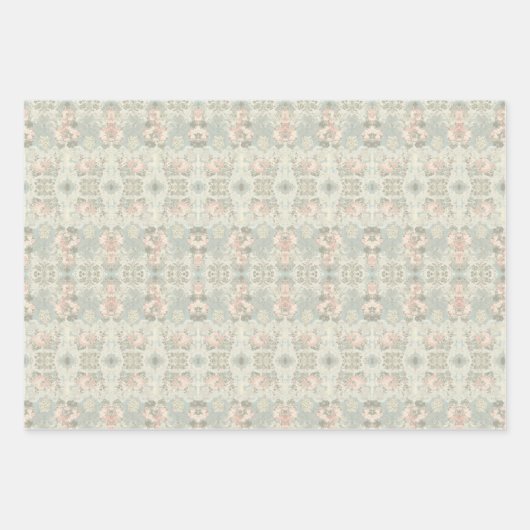 Bloem Romantisch Chic Inpakpapier Vel (Voorkant 2)