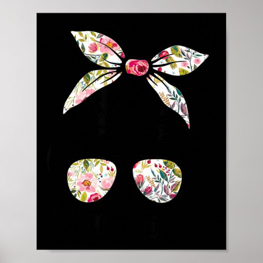 Bloem rommelige knot vrouwen moeder leven haar bri poster (Voorkant)