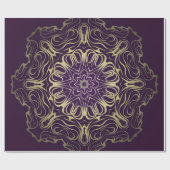 Bloem rond patroon. Illustratie. Valentijnse, B Cadeaupapier (Vlak)