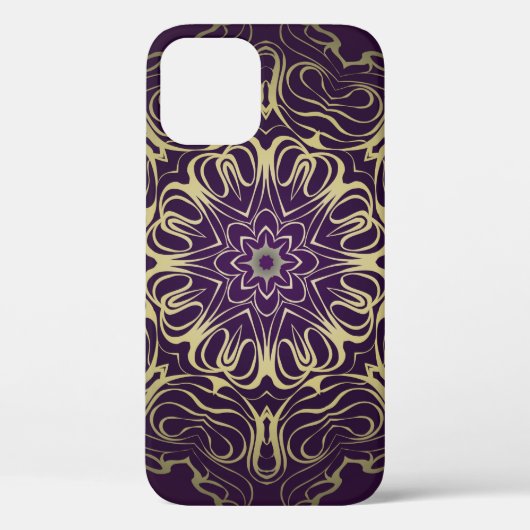 Bloem rond patroon. Illustratie. Valentijnse, B Case-Mate iPhone Case (Achterkant)