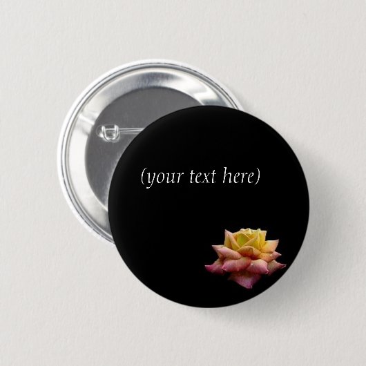 bloem ronde button 5,7 cm (Voorkant /achterkant)