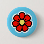 Bloem Ronde Button 5,7 Cm (Voorkant)