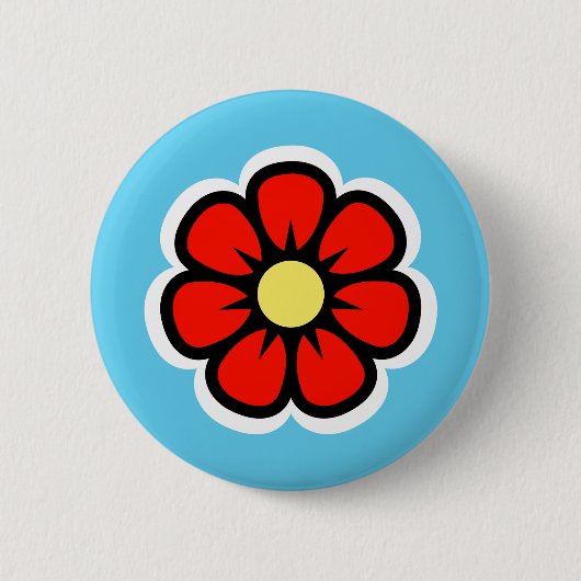 Bloem Ronde Button 5,7 Cm (Voorkant)