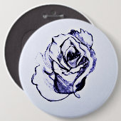 Bloem Ronde Button 6,0 Cm (Voorkant /achterkant)