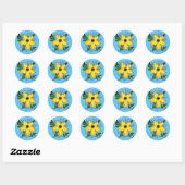 Bloem Ronde Sticker (Vel)
