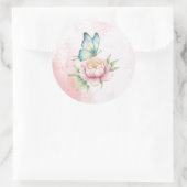 Bloem Ronde Sticker (Tas)