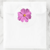 Bloem Ronde Sticker (Tas)