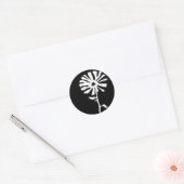 bloem ronde sticker (Envelop)
