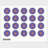Bloem Ronde Sticker (Vel)