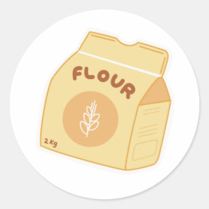 Bloem Ronde Sticker