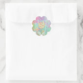 Bloem Ronde Sticker (Tas)