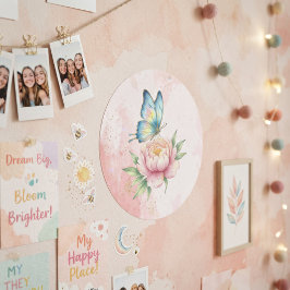 Bloem Ronde Sticker