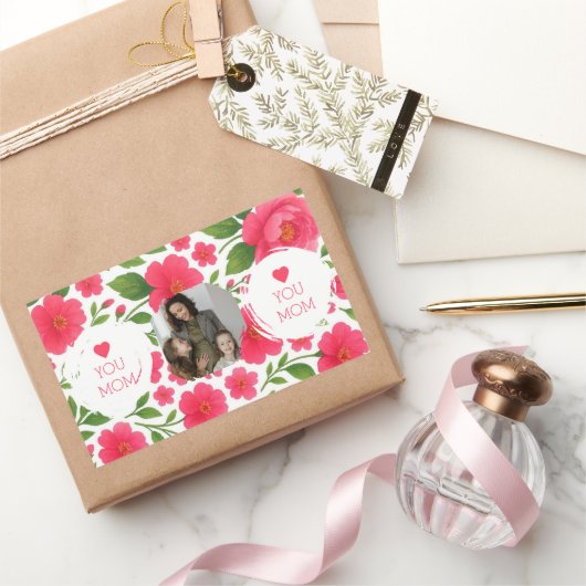 Bloem Rood Douane Foto Sticker – Liefde Je Moeder (Geschenken)