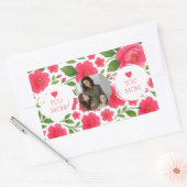 Bloem Rood Douane Foto Sticker – Liefde Je Moeder (Envelop)