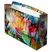 Bloem Roos Groot Cadeauzakje (Achterkant Gekanteld)