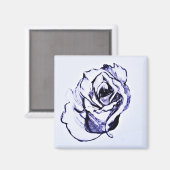 Bloem roos magneet (Voorkant / Achterkant)