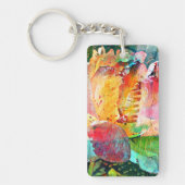 Bloem Roos Sleutelhanger (Voorkant)