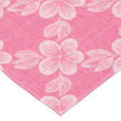bloem rooster roze patroon tafelkleed (Gekanteld)