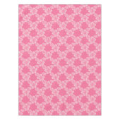 bloem rooster roze patroon tafelkleed (Voorkant)