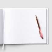bloem rouwboek gastenboek (Binnen)