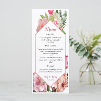 Bloem Roze Bloesem Zeshoekige Eettafel Selectie Menu