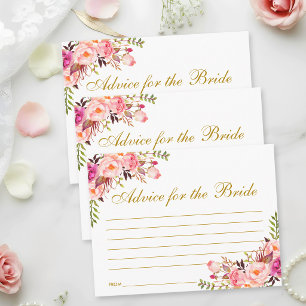 Bloem Roze Blush Gouden Bruiloft Advieskaart L Briefkaart