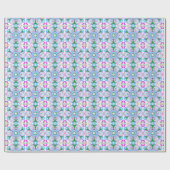 Bloem Roze Dames Golf Patroon Cadeaupapier (Vlak)