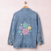 Bloem - roze, geel, Paars en groen Denim Jacket (Hangar)