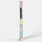 Bloem - roze, geel, Paars en groen Samsung Galaxy Hoesje (Rechterkant)