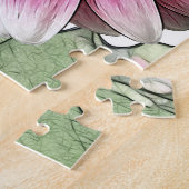 Bloem - Roze Gerbera Daisy Legpuzzel (Zijkant)