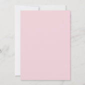 Bloem Roze Hydrangea Tafel Stoelenkaart Kaart (Achterkant)