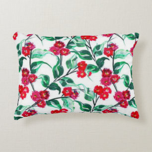 Bloem Roze Kleur Bloemen Patroon-56698 Accent Kussen