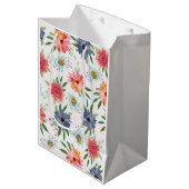 Bloem Roze Lente Boho Goud Bloem Wilde Bloem Medium Cadeauzakje (Voorkant Gekanteld)