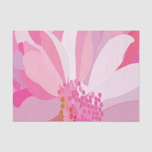 Bloem Roze Madeliefje Bloem Tissuepapier (Voorkant)